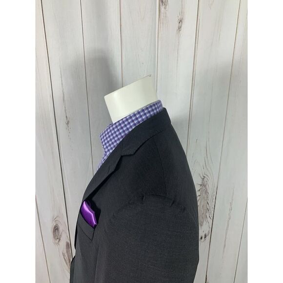 Brooks Brothers Explorer Fitzgerald Fit Mens 44R Blazer Sport Coat Jacket Gray - Picture 7 of 16